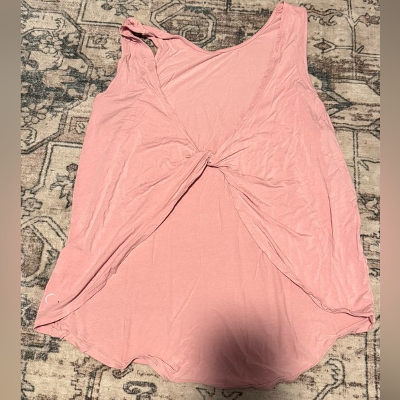 ZYIA Tops - Zyia Pink Twist back Tank Top
